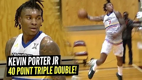 Kevin Porter Jr Drops 40 POINT TRIPLE DOUBLE at Jamal Crawford's Pro AM!! Spencer Hawes 36 REBOUNDS!