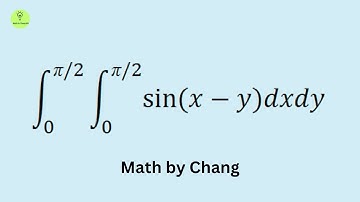 Double integration of sin(x-y) dx dy, x = 0 to pi/2, y =0 to pi/2, Calculus 3