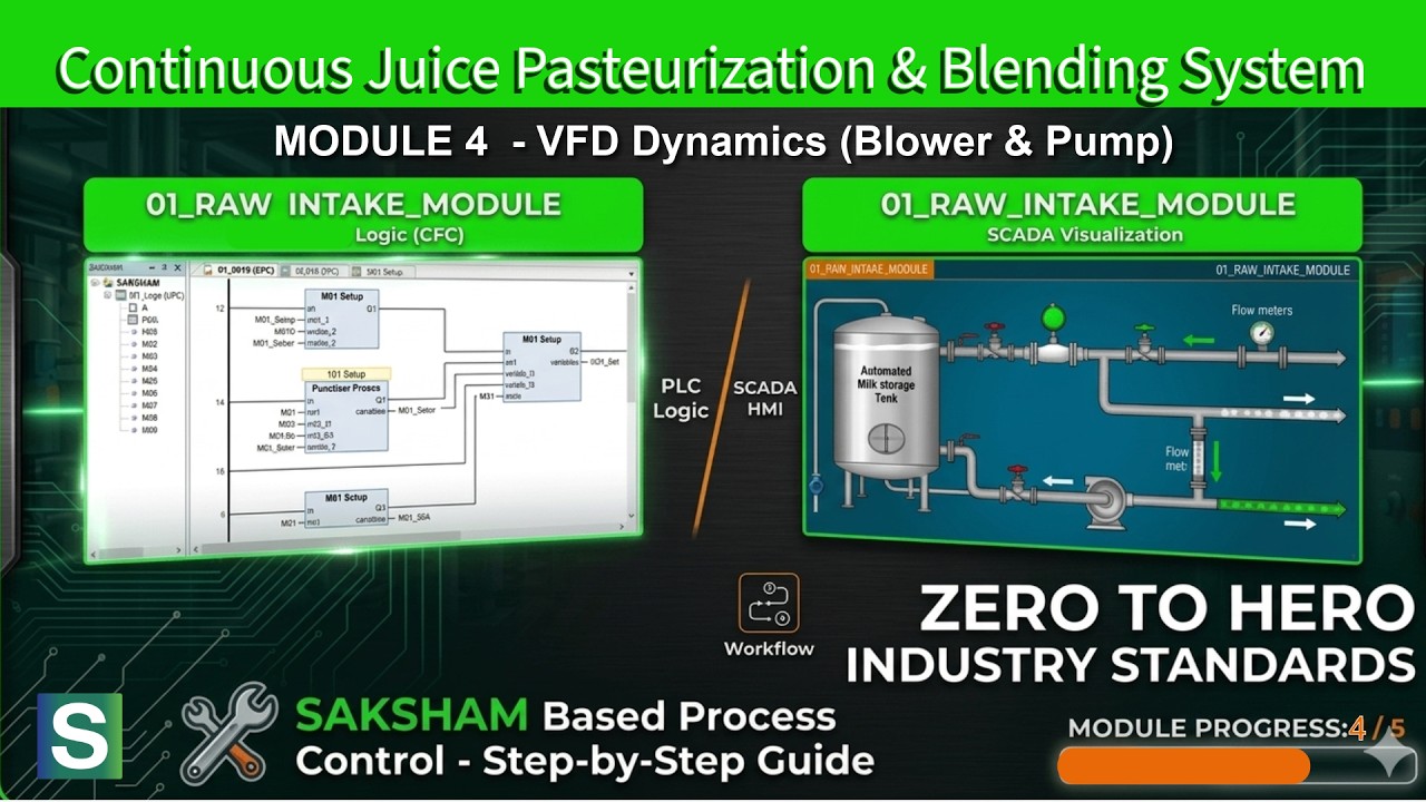 PLC VFD Speed Control Tutorial | Flow Based Automation - YouTube