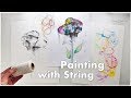 Pulled String Flower Painting Technique for Beginners ♡ Maremi's Small Art ♡