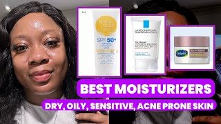 THE BEST MOISTURIZERS FOR VERY DRY, OILY, SENSITIVE, ACNE PRONE SKIN | HOW TO MOISTURIZE TIPS