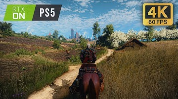 The Witcher 3 Wild Hunt Gameplay on PS5 RayTracing Preset [No Commentary]