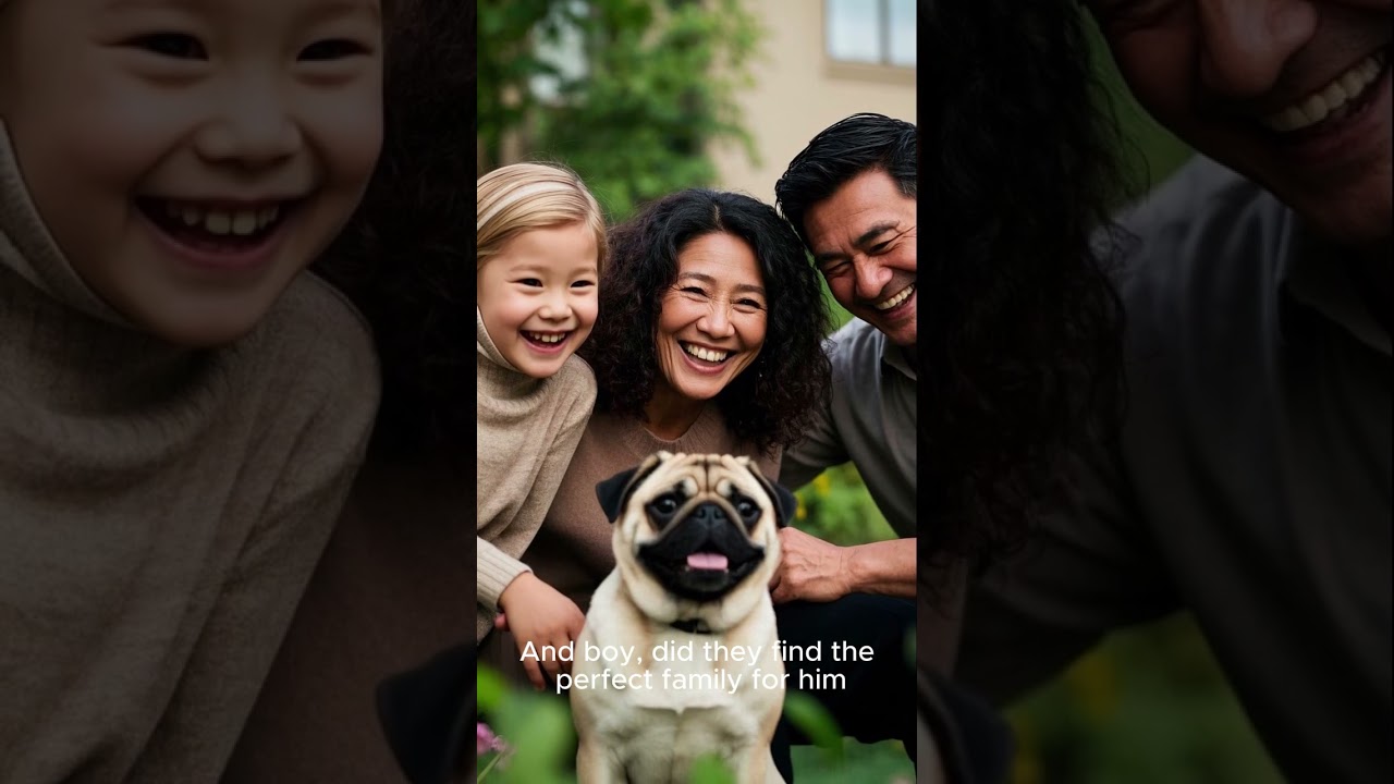 Poor pug rescued rabbit, and worked hard for money 