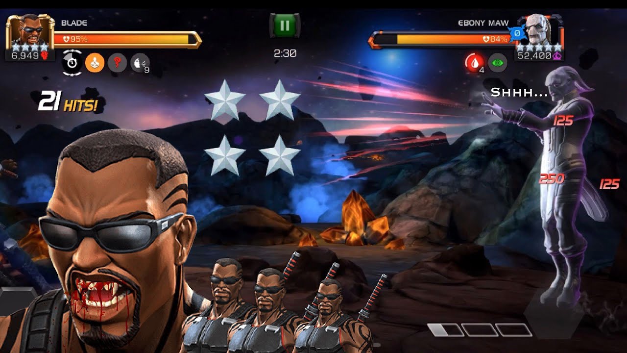 4 STAR BLADE V/S Ebony MAW | 52k! Boosted Linked MAP 6 - Marvel Contest of Champions