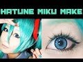 Hatsune Miku make-up（Cosplay make) / 初音ミクメイク （コスプレメイク）