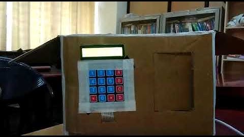 Password based door lock security system using Arduino.