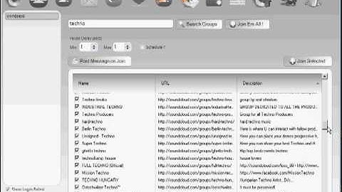 Soundcloud manager - join groups