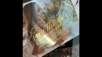 Clear vs vellum Save the Dates!