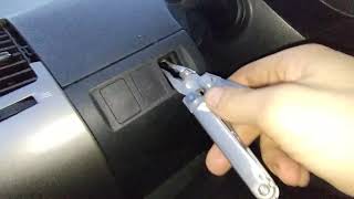 Locate Gen 2 Prius instrument cluster brightness adjustment switch connector