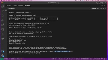Learning IPv6 Addressing - A Python Program