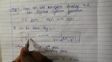 Design of IIR filter(Impulse Invariance method)