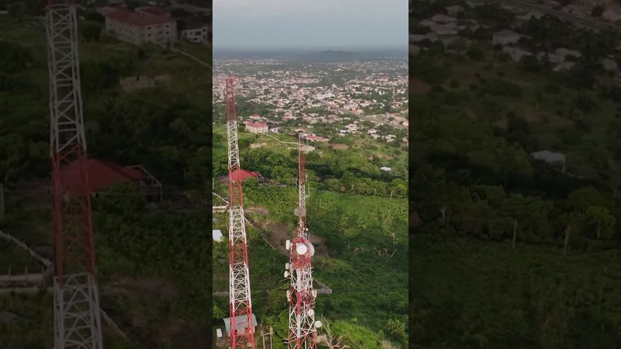 Drone View of Ghana’s Oxygen City, Ho - Volta Region 