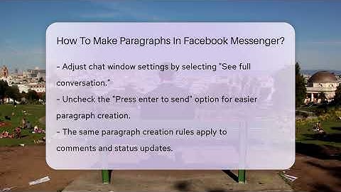 How To Make Paragraphs In Facebook Messenger? - Everyday-Networking