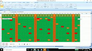 VBA / how to create attendance tracker for office or school purpose in excel,  using formula,