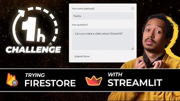 Building a Streamlit AMA App ft. Firestore Database