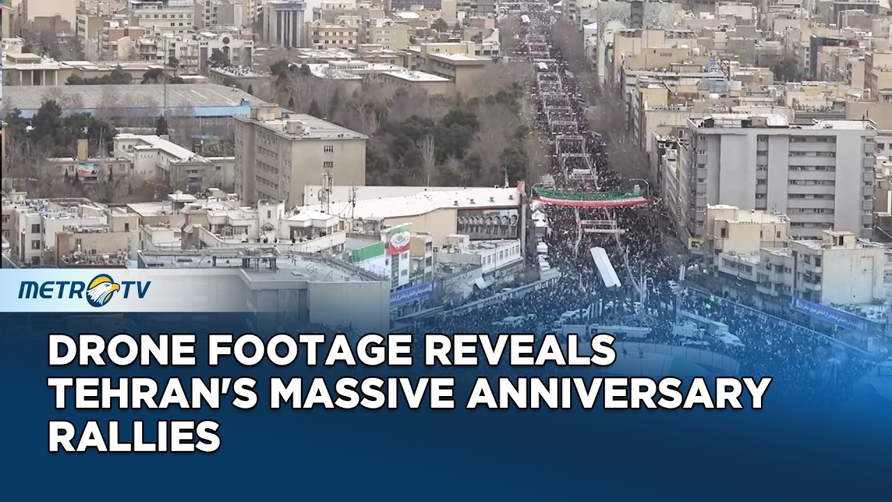Tehran's Streets Overflow with Crowds for Revolution Anniversary