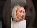 HOW I BLOWDRY MY HAIR IN A SLEEK BOUNCY BOB #shorthair #blowdry