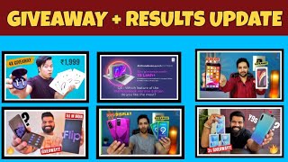 GiveawayResults Technical Guruji Samsung z flip Results update , Mi India Giveaway Results Update