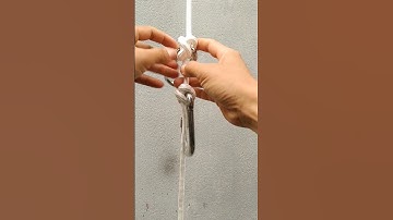 Constrictor Knot | Tying Constrictor With Carabineers. #knots #shorts #constrictorknot