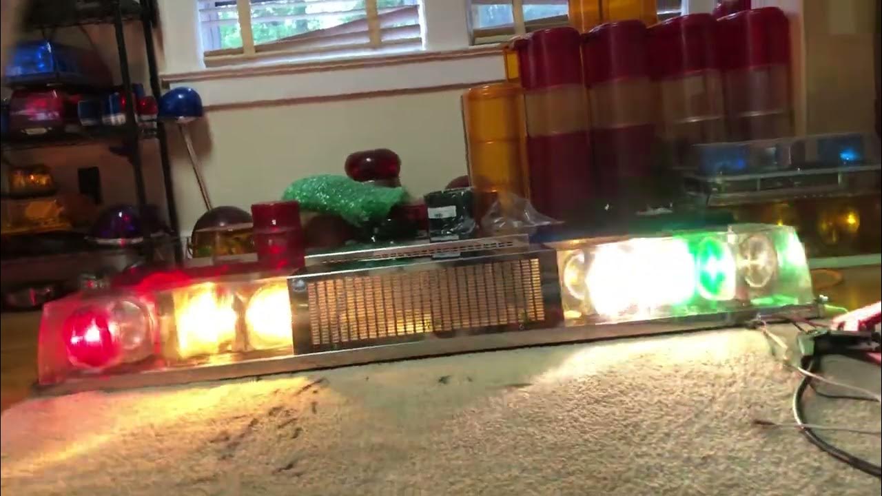 Code 3 / PSE SD lightbar Clear/Clear (red, amber, green) light bar vintage sealed beam YouTube