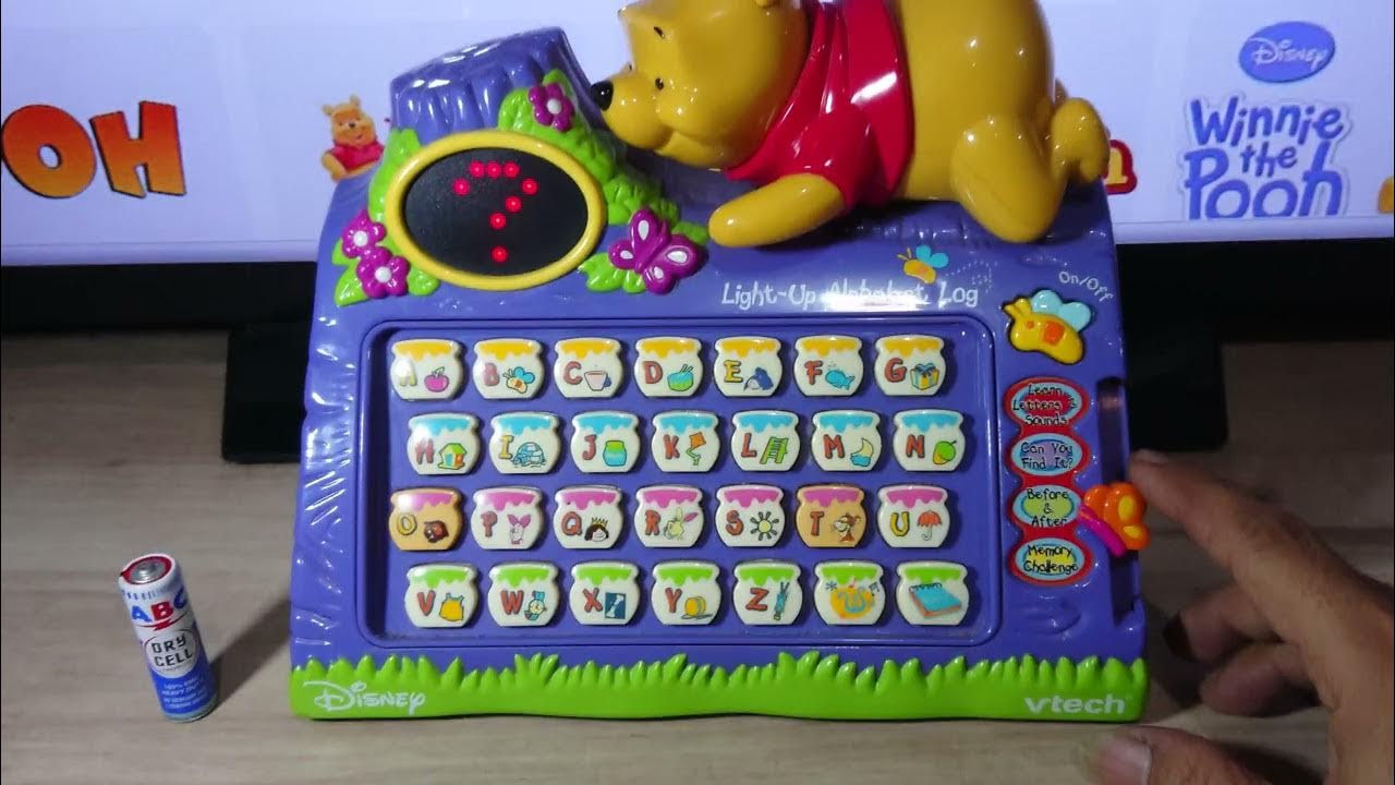WINNIE THE POOH VTECH LIGHT UP ALPHABET LOG DISNEY EDUCATIONAL TOY