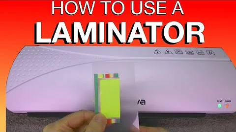 How to use a LAMINATOR