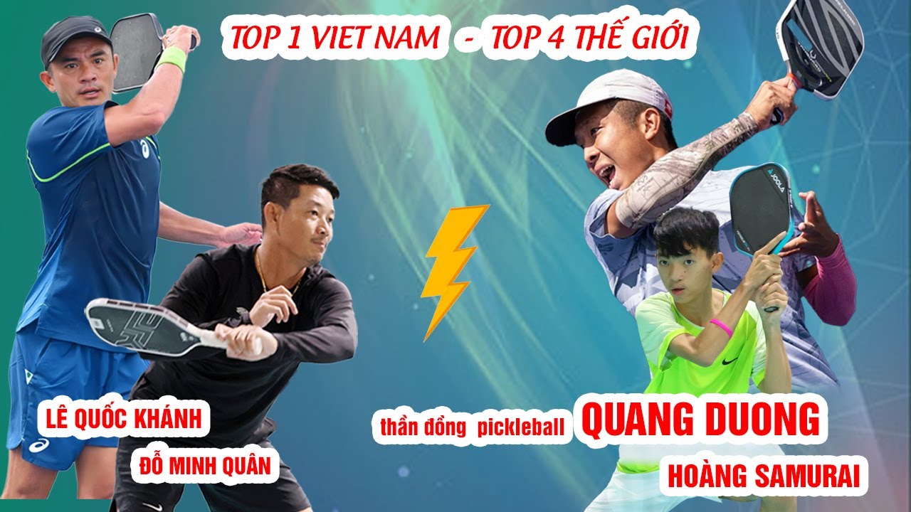 Top 4 in the world and young talent from Quang Ngai challenge the number 1 in Vietnam. #pickleball