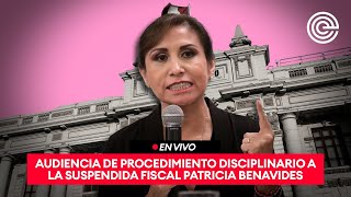 EN VIVO | Audiencia de procedimiento disciplinario a la suspendida fiscal Patricia Benavides
