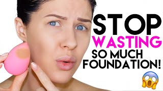 HOW TO STOP YOUR BEAUTY BLENDER ABSORBING/WASTING SO MUCH PRODUCT!!! screenshot 4