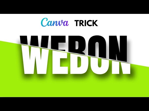amazing text trick using canva - How To Slice A Text In Canva