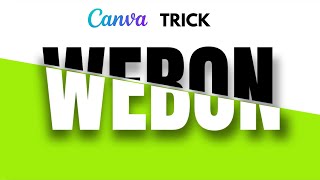 amazing text trick using canva - How To Slice A Text In Canva