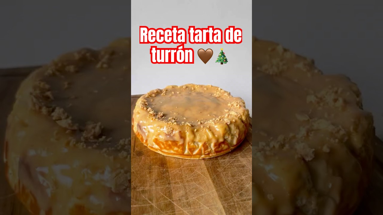 🎄Tarta de queso de TURRÓN: el postre definitivo de Navidad 😍 [sin gluten]  