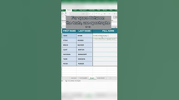 How To Merge Text of Two or More Cells | First & Last Name | Excel Hacks
