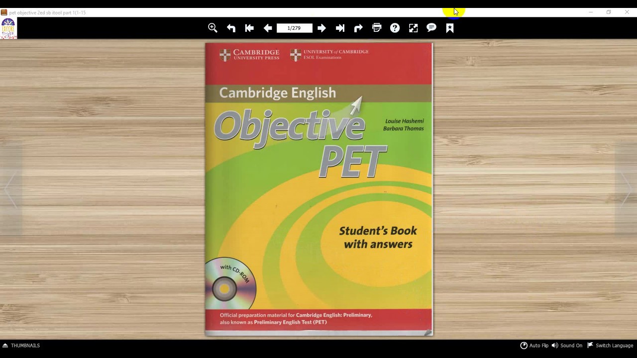 sách điện tử Objective Pet (2 edition) dành cho câp độ học và luyện Pet