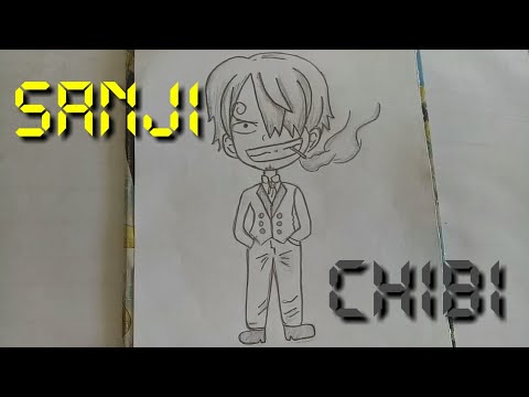 Cách vẽ Vinsmoke Sanji chibi || How to draw Vinsmoke Sanji chibi