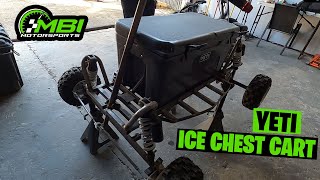 We built a go cart from a Yeti ice chest