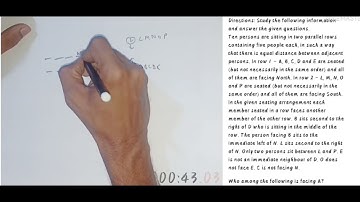 double row seating arrangement sbi clerk