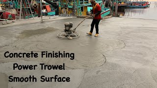 HOW TO FINISH A SMOOTH CONCRETE FLOOR SLAB | POWER TROWEL | Power Float | Floor Hardener #concreto