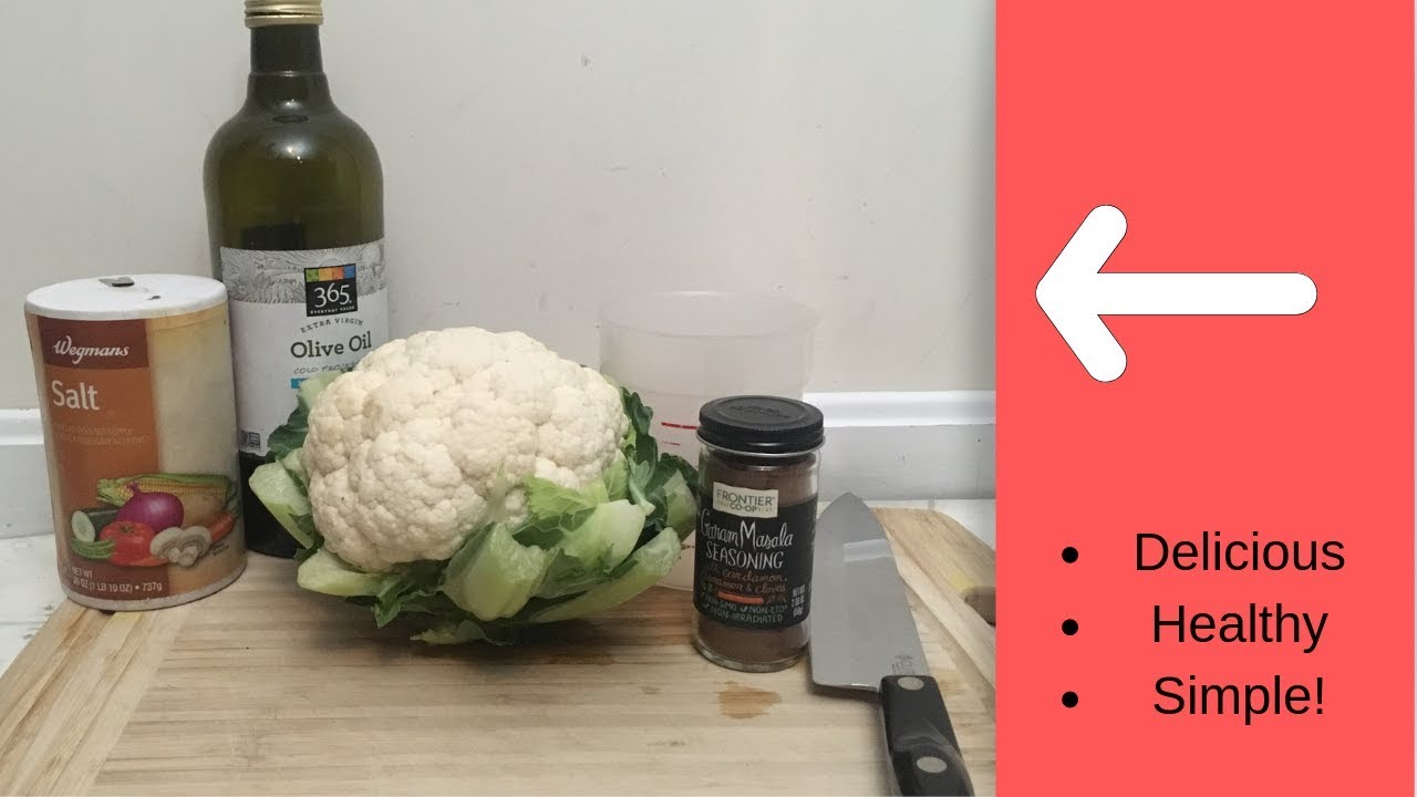 Roasted Cauliflower with Garam Masala YouTube