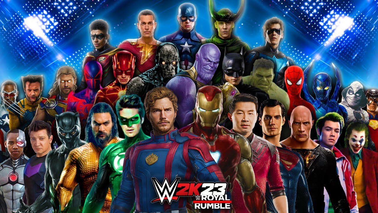 Marvel vs DC - Royal Rumble Match - WWE 2K23
