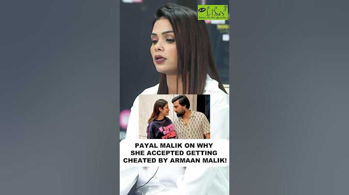 Payal Malik On Why She Accepted Armaan Malik Cheating On Her! #payalmalik #armaanmalik #shorts