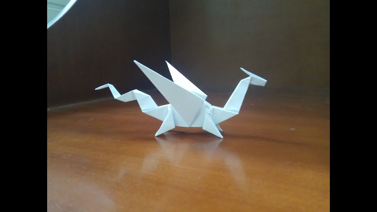 Origami Easy Dragon How To Make a paper dragon YouTube