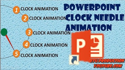 Creating clock needle animation using powerpoint