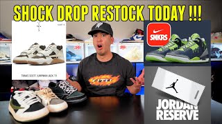 SHOCK DROP RESTOCK IS HAPPENING TODAY ON SNKR APP !!!