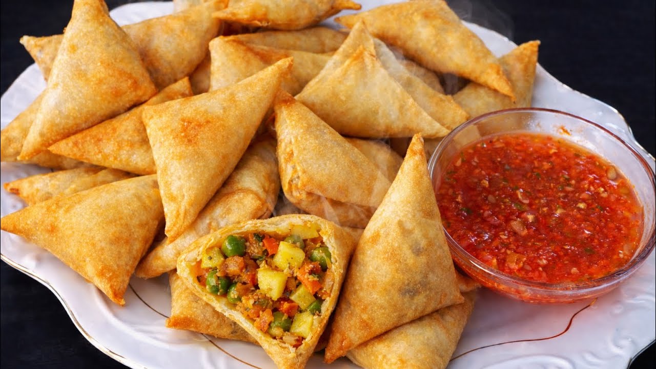 Crispy Potato Samosa & Vegetable Spring Rolls | Easy Snack Ramadan / Iftar سمبوسه کچالو و جرمن رول 