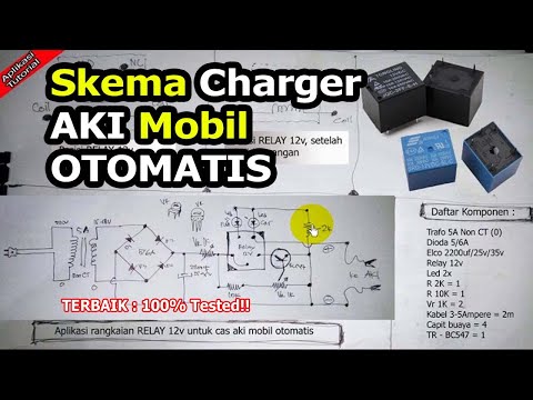 cara membuat alat auto cut sederhana untuk charger aki |charger aki otomatis. 