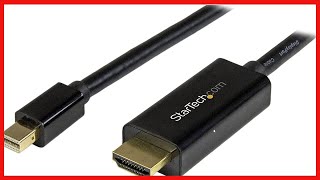 StarTech.com 6ft Mini DisplayPort to HDMI Cable - 4K 30hz Monitor Adapter Cable - mDP PC or Macbook