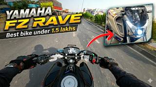 Best Bike Under 1.5 Lakhs? 😱 | Yamaha FZ Rave Detailed Ride Review | Tejas Trends