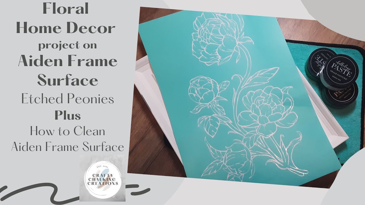 Floral Home Decor Project on Chalk Couture's reusable Aiden Frame