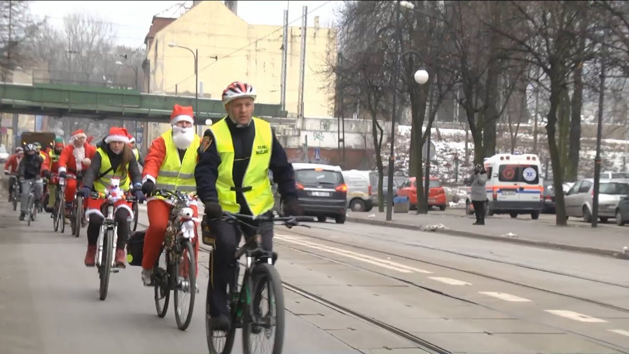 Wigilijny zlot rowerzystów.